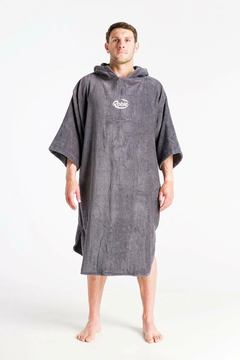Robie Robes Original Long Sleeve Changing Robe - Steel Grey 1 Robie Robes Original Long Sleeve Changing Robe - Steel Grey
