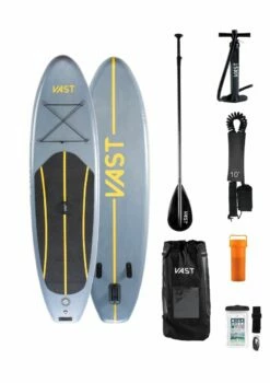 Vast 8'6" Astro Junior Allround ISUP Package - Charcoal/Yellow