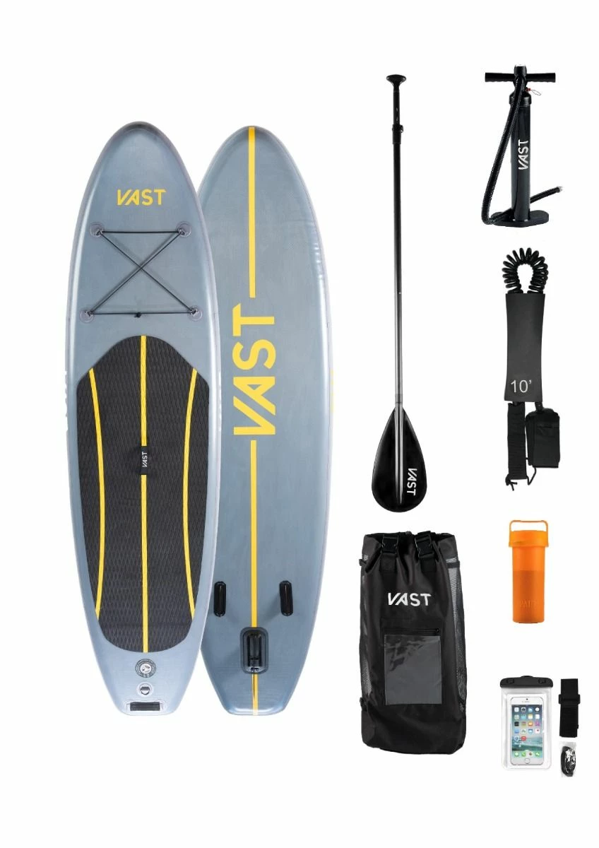 Vast 8'6" Astro Junior Allround ISUP Package - Charcoal/Yellow 1 Vast 8'6" Astro Junior Allround ISUP Package - Charcoal/Yellow