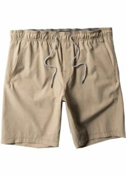 Vissla Hemp No See Ums Eco 18" Elastic Walkshorts - Khaki
