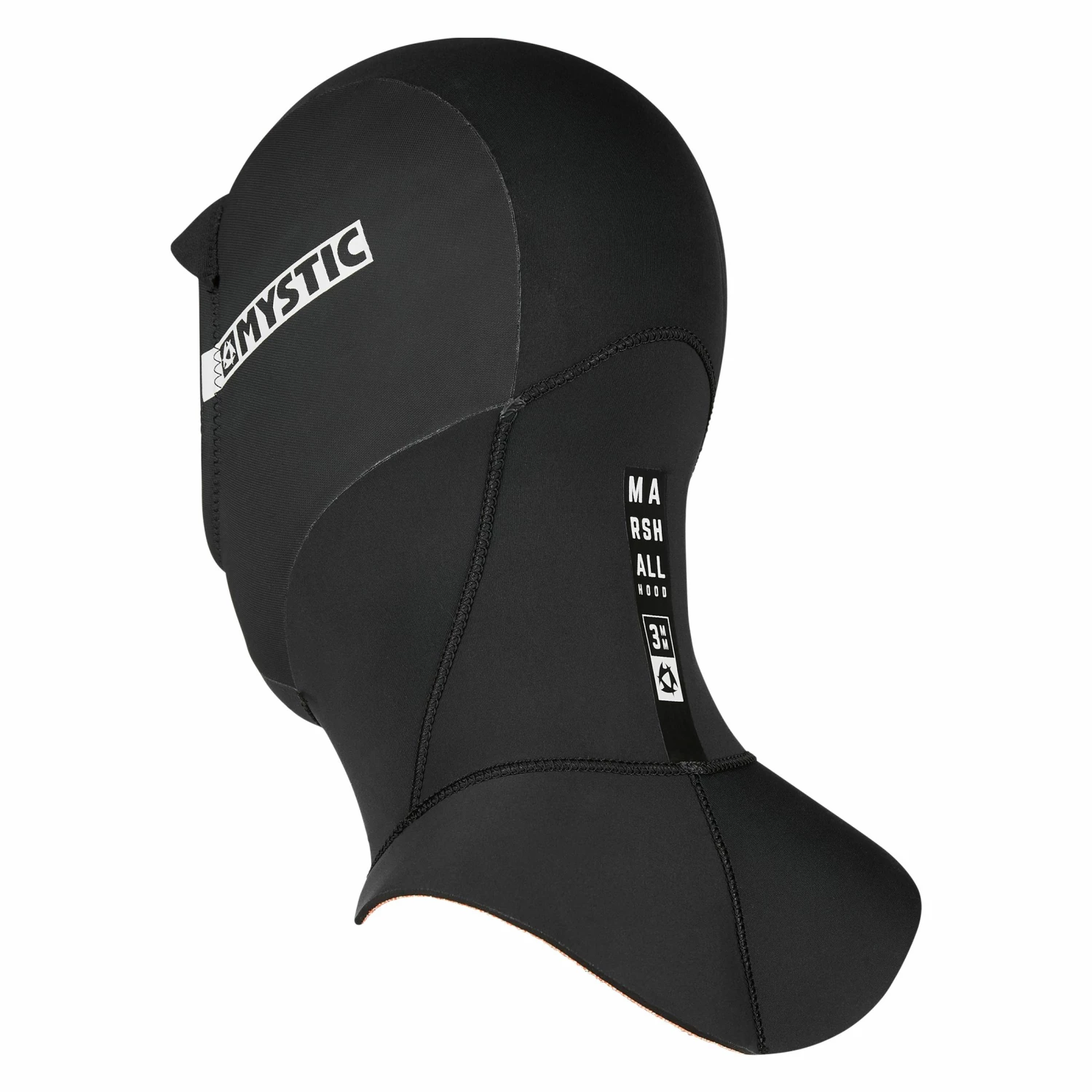 Mystic 3mm Marshall Wetsuit Hood 2023 - Black 2 Mystic 3mm Marshall Wetsuit Hood 2023 - Black - Image 2