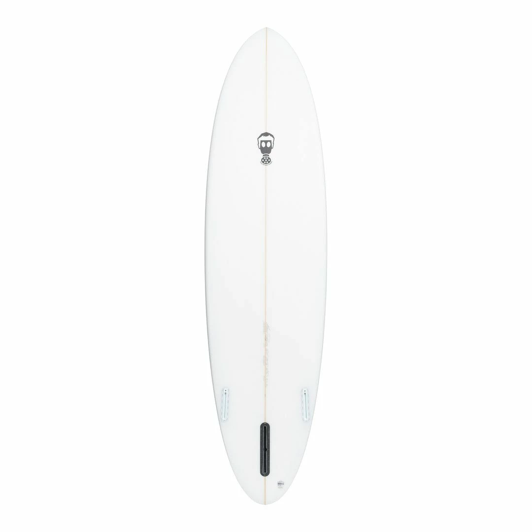 Mark Phipps One Bad Egg Mini Mal Surfboard - White 2 Mark Phipps One Bad Egg Mini Mal Surfboard - White - Image 2