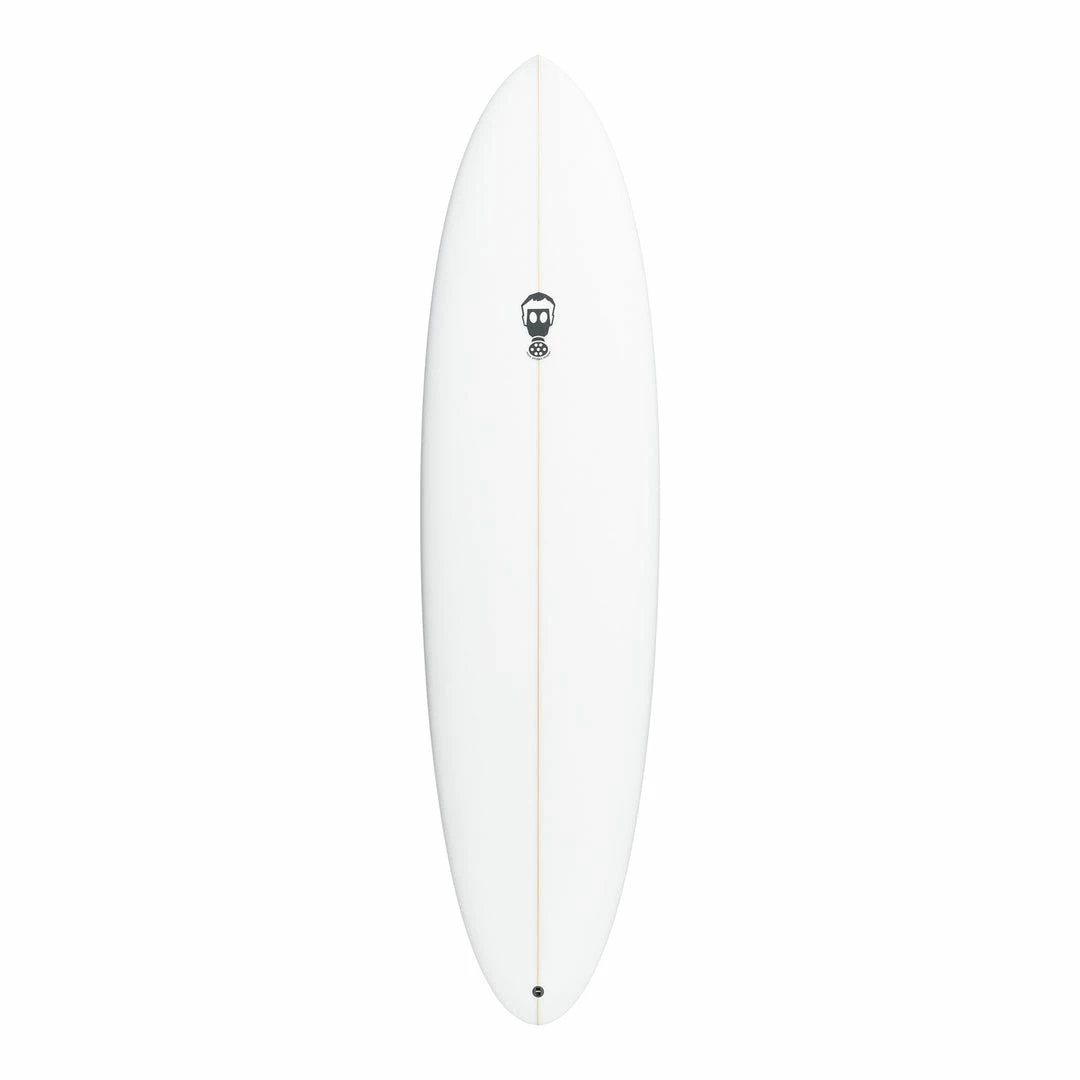 Mark Phipps One Bad Egg Mini Mal Surfboard - White 1 Mark Phipps One Bad Egg Mini Mal Surfboard - White