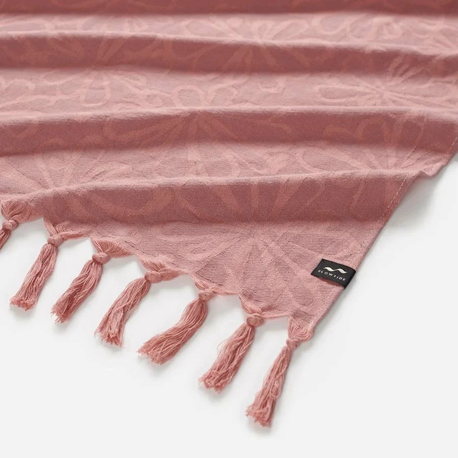 Slowtide Gia Turkish Towel - Mauve 2 Slowtide Gia Turkish Towel - Mauve - Image 2