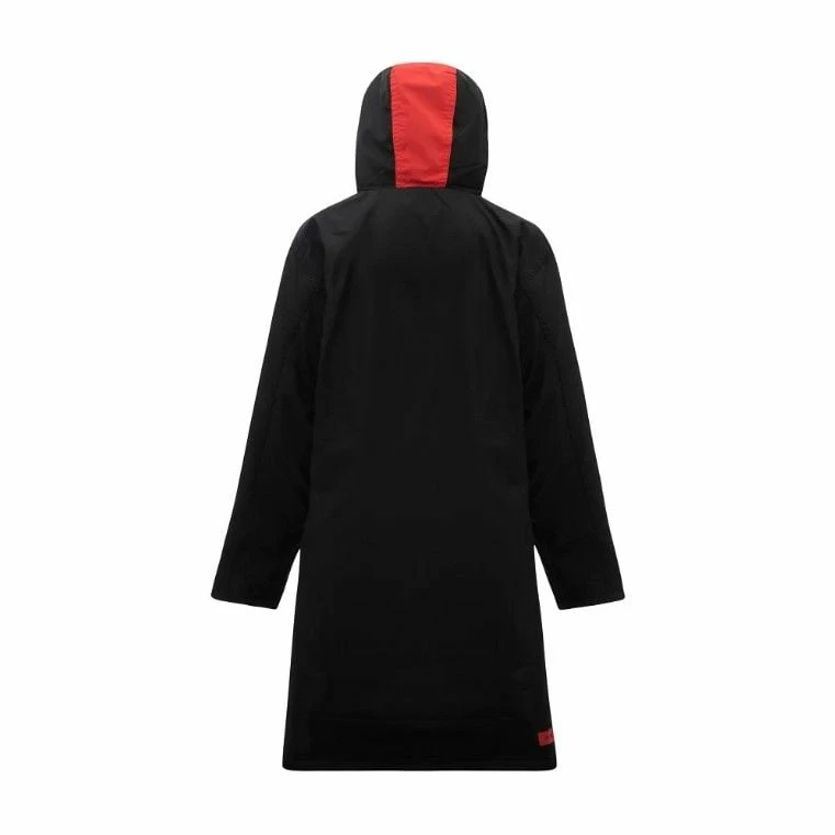Zone3 Junior Polar Fleece Parka Changing Robe - Black 2 Zone3 Junior Polar Fleece Parka Changing Robe - Black - Image 2