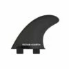 Ocean And Earth Polycarbonate Surfboard Twin Tab Fin Set - Black