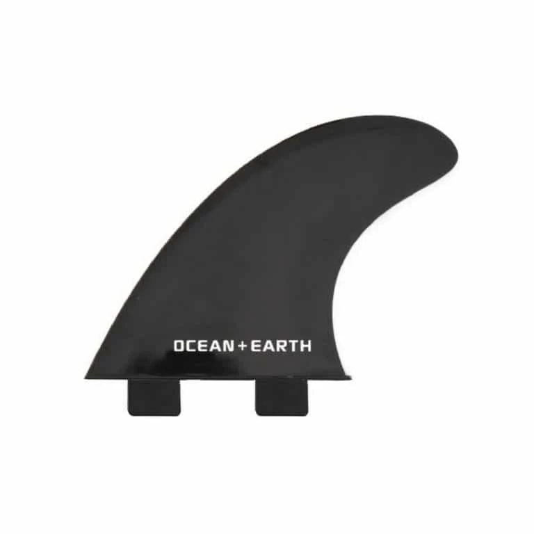 Ocean And Earth Polycarbonate Surfboard Twin Tab Fin Set - Black 1 Ocean And Earth Polycarbonate Surfboard Twin Tab Fin Set - Black