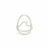 Pura Vida Silver Large Wave Ring