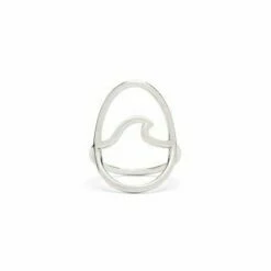 Pura Vida Silver Large Wave Ring