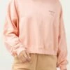 Rhythm Core Womens Slouch Fleece - Pink Salt