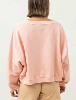 Rhythm Core Womens Slouch Fleece - Pink Salt -UK Surfing Equipment Sales Store rhythm core slouch fleece pink salt 0423w fl05 pnk 4