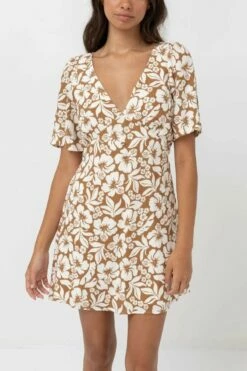 Rhythm Pacific Mini Dress - Golden