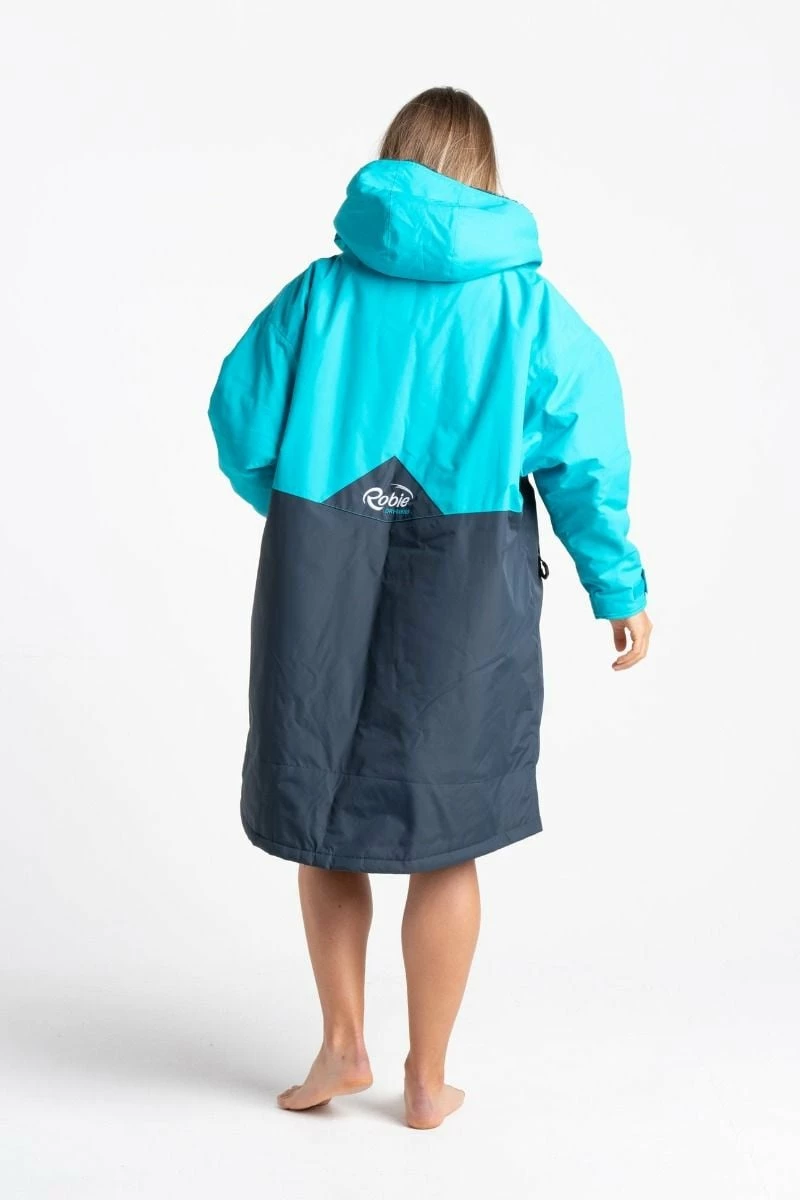 Robie Robes Dry-Series Recycled Long Sleeve Changing Robe - India Ink/Blue Atoll 5 Robie Robes Dry-Series Recycled Long Sleeve Changing Robe - India Ink/Blue Atoll - Image 5