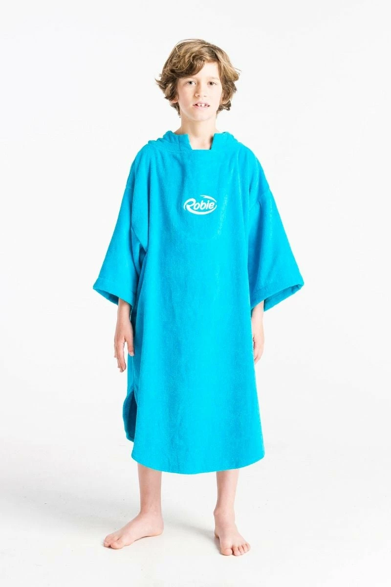 Robie Robes Original Junior Long Sleeve Changing Robe - Blue Atoll 1 Robie Robes Original Junior Long Sleeve Changing Robe - Blue Atoll