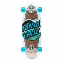 Santa Cruz Wave Dot Cut Back Carver Surfskate 9.75" X 29.95" Skateboard