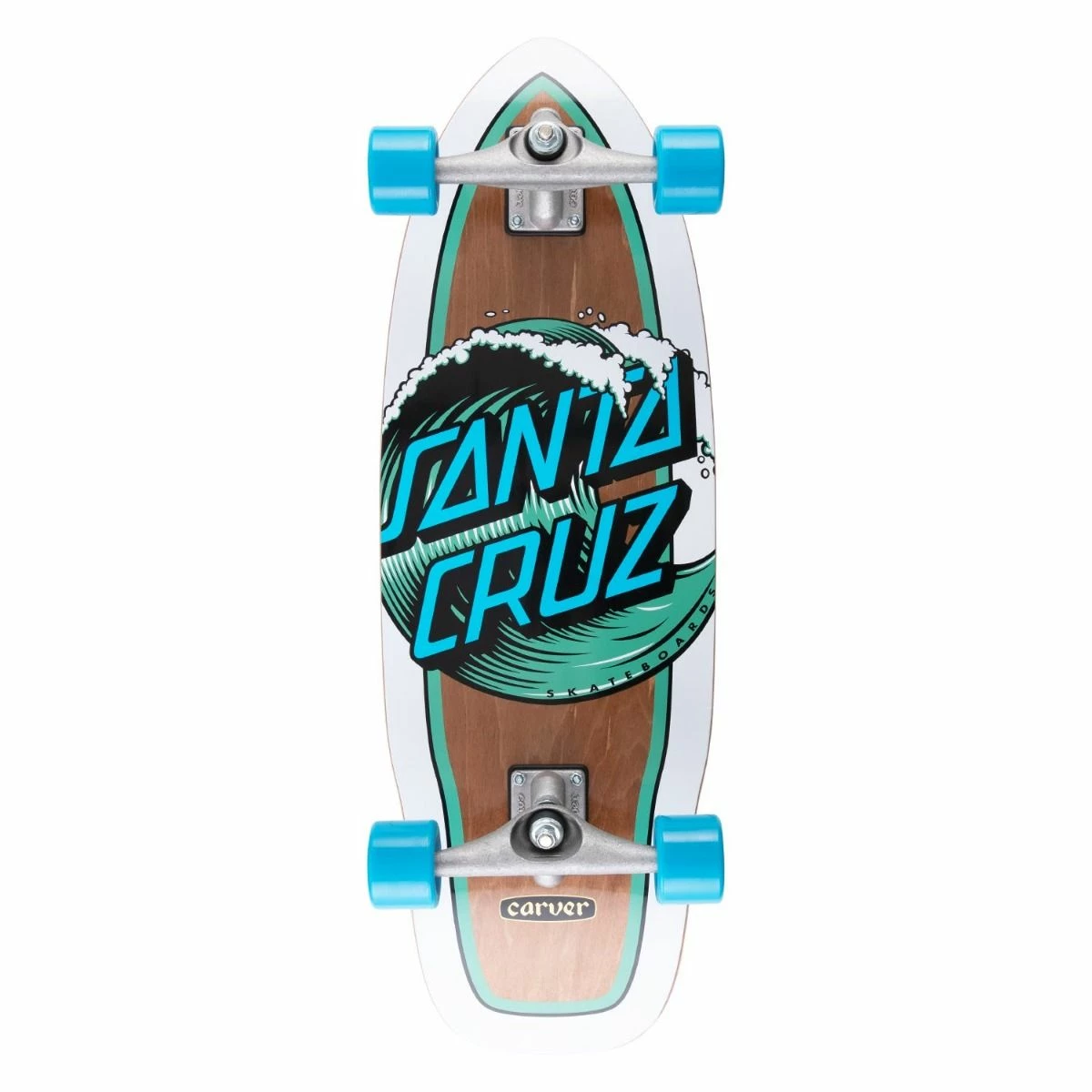 Santa Cruz Wave Dot Cut Back Carver Surfskate 9.75" X 29.95" Skateboard 1 Santa Cruz Wave Dot Cut Back Carver Surfskate 9.75" X 29.95" Skateboard