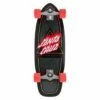 Santa Cruz Flamed Not A Dot Cut Back Carver Surfskate 9.75" X 29.95" Skateboard