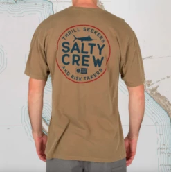 Salty Crew First Mate T Shirt - Caramel