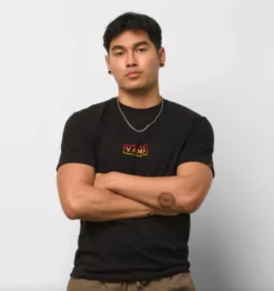 Vans Classic Easy Box T-Shirt - Black/Red