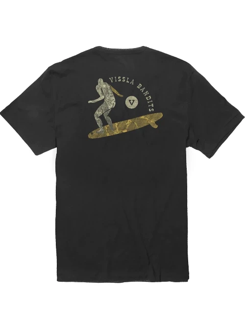 Vissla Shadow Bandit Organic T Shirt - Phantom 1 Vissla Shadow Bandit Organic T Shirt - Phantom