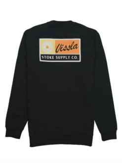 Vissla Hvac Eco Crew Fleece - Black
