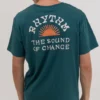 Rhythm Awake Mens Short Sleeve Tee - Teal