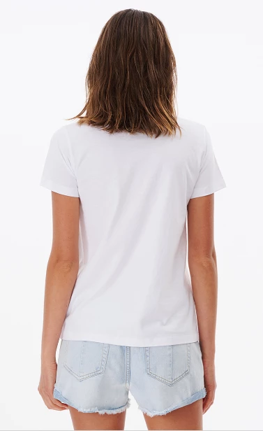 Rip Curl Sol Seeker Standard Womens Tee - Optical White 2 Rip Curl Sol Seeker Standard Womens Tee - Optical White - Image 2