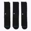 Stance Icon Crew 3 Pack Socks - Black