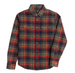 Dark Seas Golden Mens Long Sleeve Shirt - Dark Navy