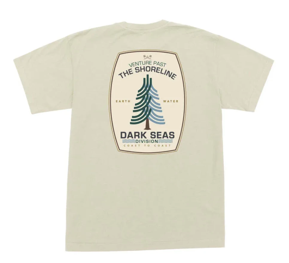 Dark Seas Big Sur Mens Short Sleeve Tee - Antique White 2 Dark Seas Big Sur Mens Short Sleeve Tee - Antique White - Image 2