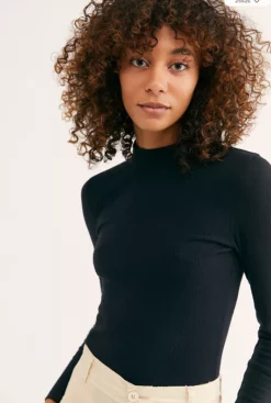 Free People The Rickie Womens Top - Black