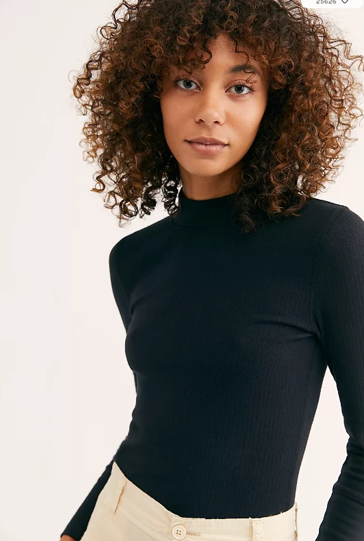 Free People The Rickie Womens Top - Black 1 Free People The Rickie Womens Top - Black