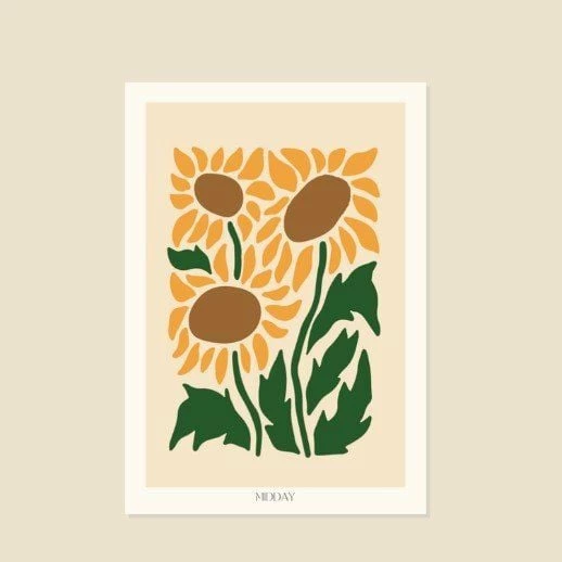 Midday X James Wilson A4 Art Print - 'Floral Collection No.03' 1 Midday X James Wilson A4 Art Print - 'Floral Collection No.03'