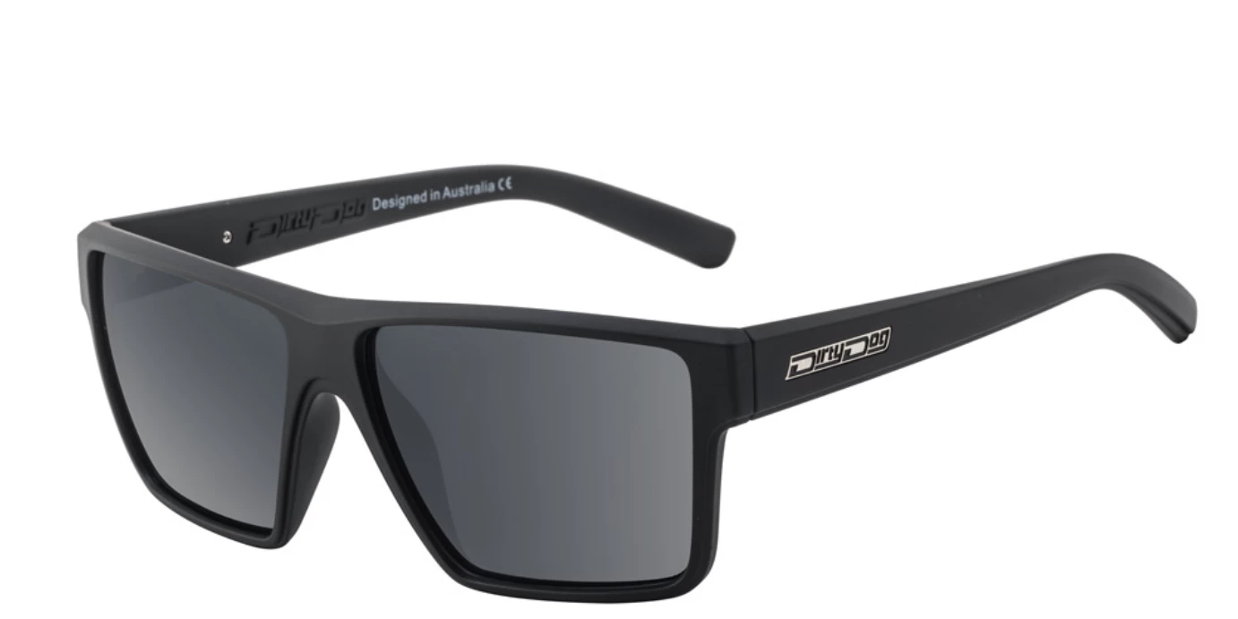 Dirty Dog Noise Polarised Sunglasses - Satin Black/Grey 1 Dirty Dog Noise Polarised Sunglasses - Satin Black/Grey