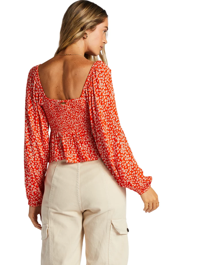 Billabong Your Fav Womens Top - Fire Side 2 Billabong Your Fav Womens Top - Fire Side - Image 2