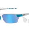 Dirty Dog Sport Evolve X1 Polarised Sunglasses -Satin White/Grey/Ice Blue Mirror