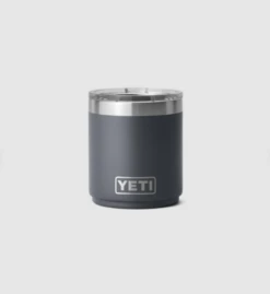 Yeti Rambler 10oz Stackable Lowball With Mugslider - Charcoal