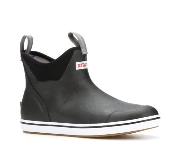 XTRATUF Womens 6" Ankle Deck Boot - Black 2 XTRATUF Womens 6" Ankle Deck Boot - Black - Image 2
