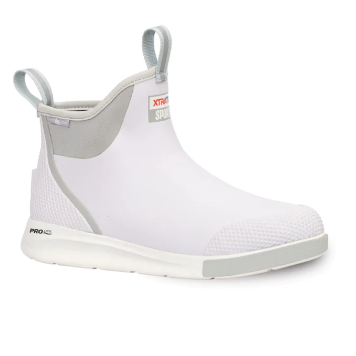 XTRATUF 6" Mens Ankle Deck Sport Boots - White 3 XTRATUF 6" Mens Ankle Deck Sport Boots - White - Image 3