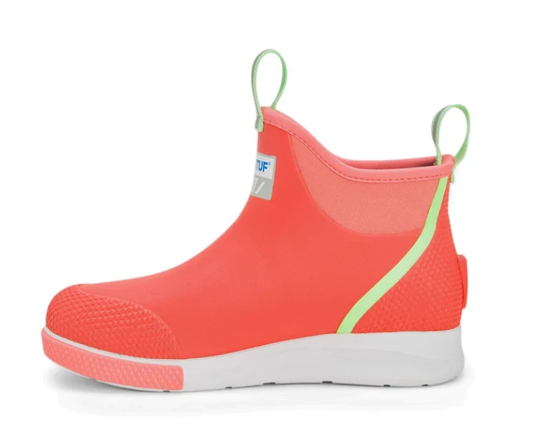 XTRATUF 6" Womens Ankle Deck Sport Boots - Coral 4 XTRATUF 6" Womens Ankle Deck Sport Boots - Coral - Image 4