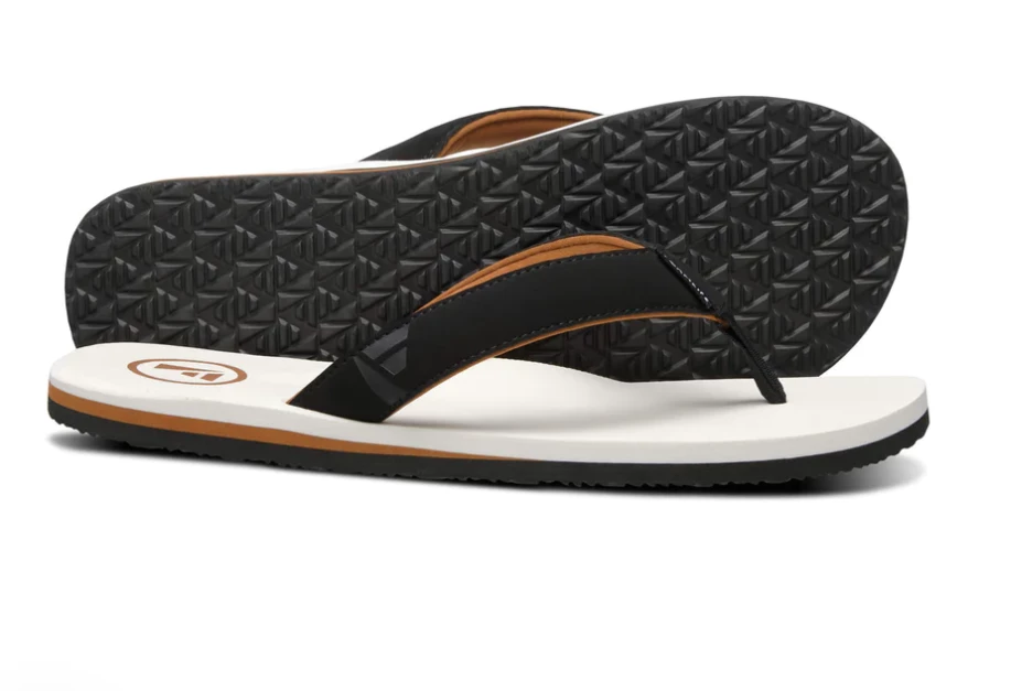 Foamlife Traa Sugar Cane Mens Flip Flops - White 3 Foamlife Traa Sugar Cane Mens Flip Flops - White - Image 3