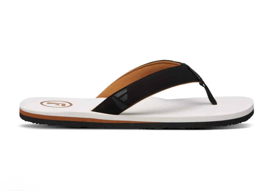 Foamlife Traa Sugar Cane Mens Flip Flops - White 4 Foamlife Traa Sugar Cane Mens Flip Flops - White - Image 4