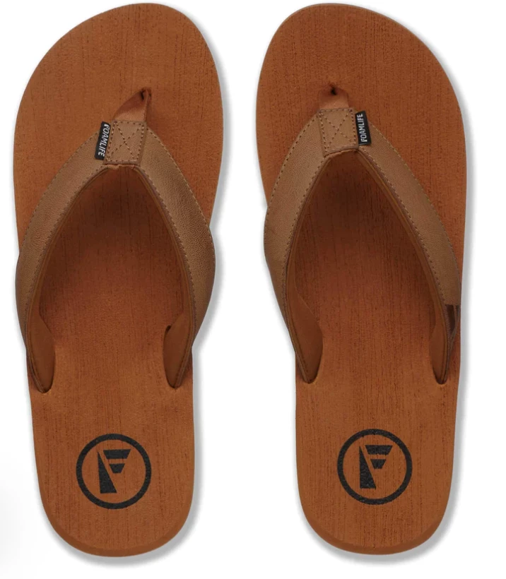 Foamlife Seales Mens Flip Flops - Tan 2 Foamlife Seales Mens Flip Flops - Tan - Image 2