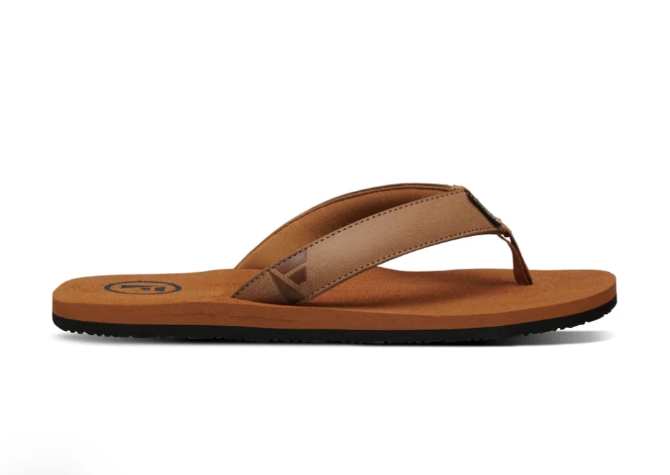Foamlife Seales Mens Flip Flops - Tan 4 Foamlife Seales Mens Flip Flops - Tan - Image 4