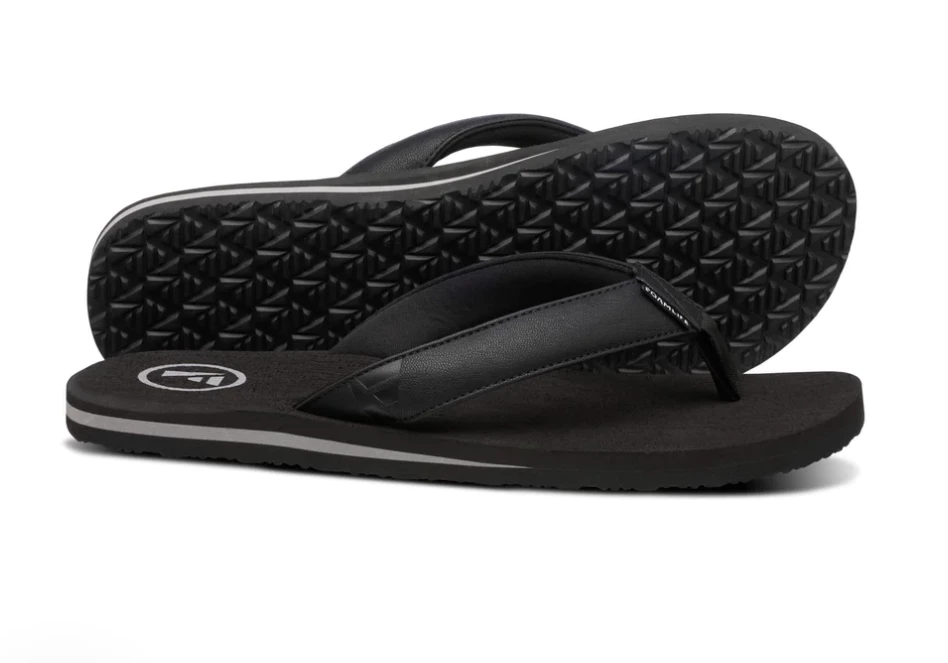 Foamlife Seales Mens Flip Flops - Black/Black 3 Foamlife Seales Mens Flip Flops - Black/Black - Image 3