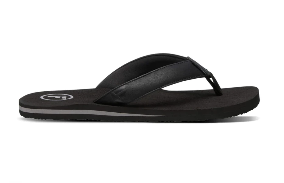 Foamlife Seales Mens Flip Flops - Black/Black 4 Foamlife Seales Mens Flip Flops - Black/Black - Image 4