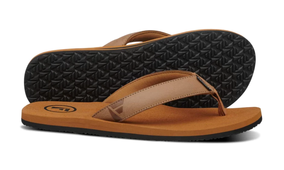 Foamlife Seales Mens Flip Flops - Tan/Tan 3 Foamlife Seales Mens Flip Flops - Tan/Tan - Image 3