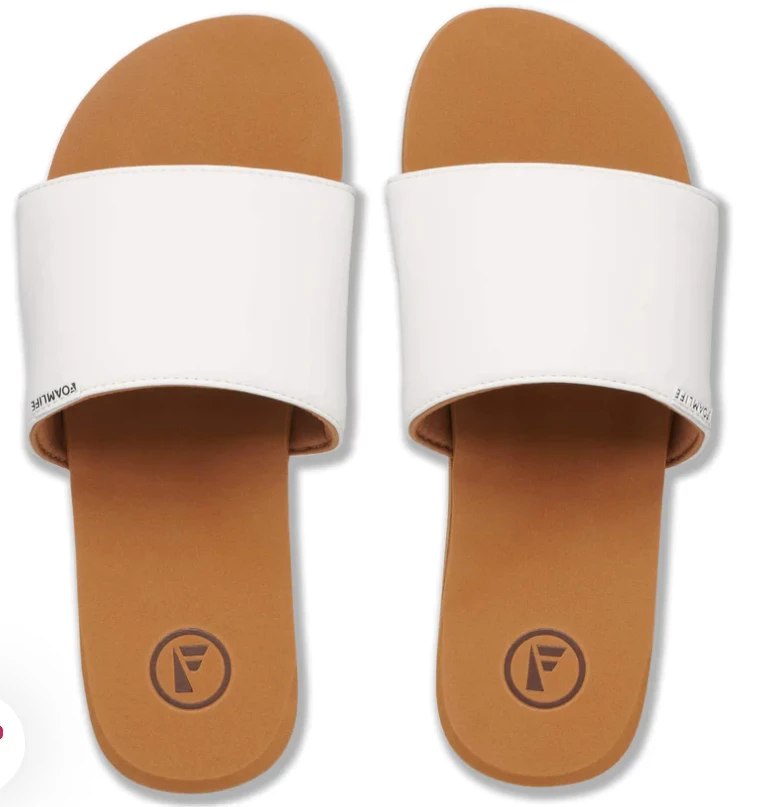 Foamlife Seales Womens Slides - Latte Brown 2 Foamlife Seales Womens Slides - Latte Brown - Image 2