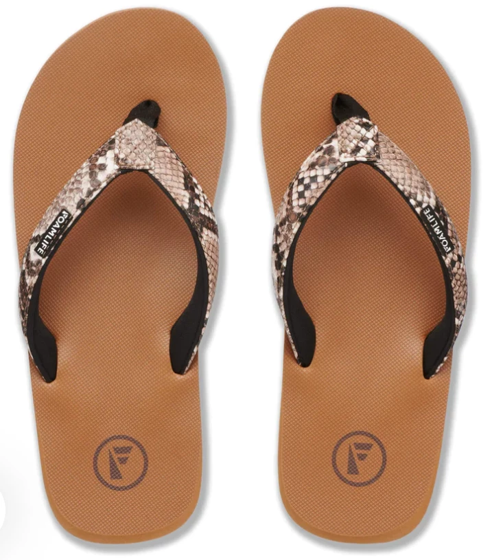 Foamlife Selene Womens Flip Flops - Latte Brown 2 Foamlife Selene Womens Flip Flops - Latte Brown - Image 2
