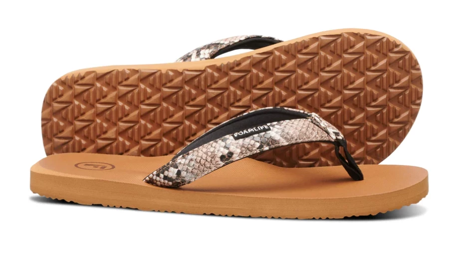 Foamlife Selene Womens Flip Flops - Latte Brown 3 Foamlife Selene Womens Flip Flops - Latte Brown - Image 3